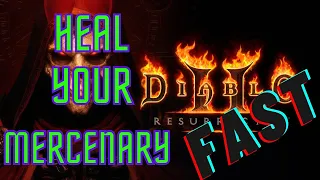 Diablo 2 Resurrected - How to HEAL your Mercenary with POTIONS