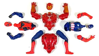 Assemble Marvel's Toys Hulk Buster Vs Spider-Man Vs Captain America Avengers