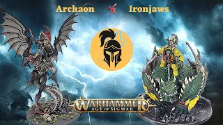 Age of Sigmar Battle Report: Slaves to Darkness vs Ironjaws: Host of the Everchosen vs Bloodtoofs!!