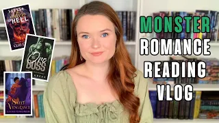 monster romance reading vlog 💚