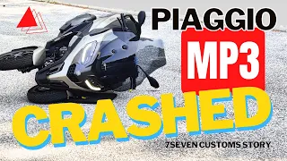 PIAGGIO MP3 stupid CRASH - Dramatic play