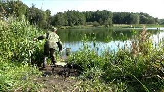 Донная херабуна работает даже осенью! Рыбалка в сентябре на карася