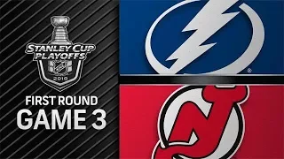 STANLEY CUP PLAYOFFS 2018 R1 G3: TAMPA BAY LIGHTNING VS NEW JERSEY DEVILS