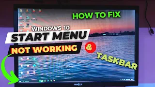 Start Menu and Taskbar Not Responding | No Responding Windows 10 - How To Fix