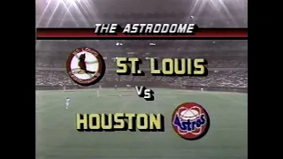 Vintage NL Baseball - St. Louis Cardinals @ Houston Astros - May 22, 1987 - Tim Conroy vs Nolan Ryan