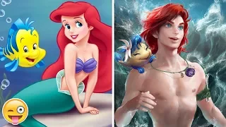 Así se Verían las PRINCESAS de DISNEY si Fueran HOMBRES