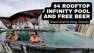 $4 Rooftop Infinity Pool Access and Free beer in Da Nang, Vietnam! A review of  a local offering