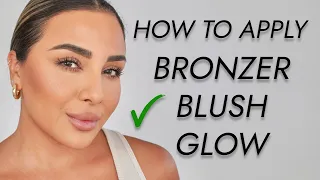 HOW TO APPLY BRONZER BLUSH AND HIGHLIGHTER TOGETHER | NINA UBHI