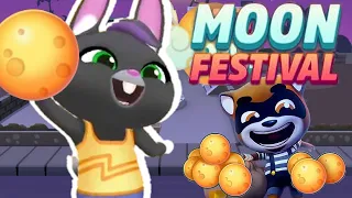 Talking Tom Gold Run MOON FESTIVAL event Becca Sparkles vs Roy Raccoon Gameplay Android ios