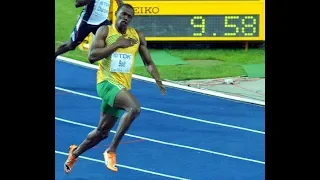 Усейн Болт мировой рекорд (100м - 9,58с)Usain Bolt world record in athletics (100m - 9.58seconds)