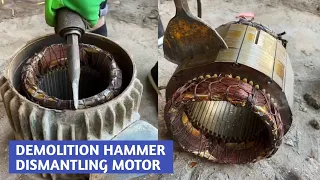 Electric Demolition hammer use For Dismantling Electric Motor