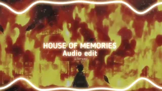 House of memories - panic at the disco (Audio edit)