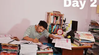 Waking up at  3 AM for 30 days straight challenge - my  UPSC  12 Hour+ study routine- DAY 2