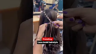 💁🏻‍♀️ New lace braid Hairstyle😍❤️🔥 subscribe #hairstyler #shorts #hairshorts #hairreels