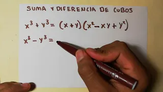 Factorización - Suma y diferencia de Cubos | x^3 + y^3
