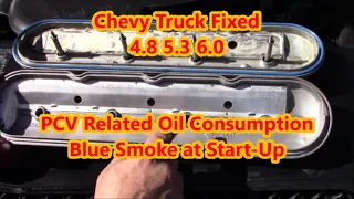 2005 Avalanche: Episode 7 - FIXED Oil Consumption & Blue Smoke fr: PCV Valve Cover Issue Chevy Truck