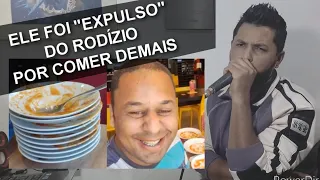 HOMEM FOI EXPULSO DO RODÍZIO POR COMER DEMAIS