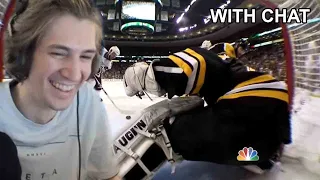 xQc react to Blackhawks score twice in 17 seconds to win Stanley Cup