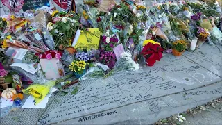 Borderline Shooting Memorial in Thousand Oaks, California on November 20, 2018