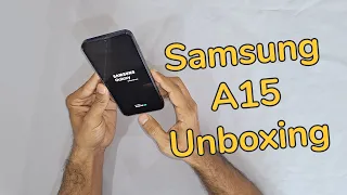 Samsung #A15 Unboxing & First Look | 8+256 | Brave Black