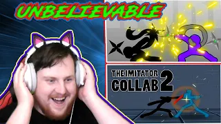 INSANE STICKMEN FIGHT | The Imitator Collab 1 & 2 Reaction (hosted by Shuriken)