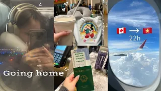 Going Home | Đi Về Nhà - 22 tiếng bay về Việt Nam đón Tết / 22 hours flight 🛬