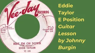 Eddie Taylor Ride Em On Down E Position Lesson