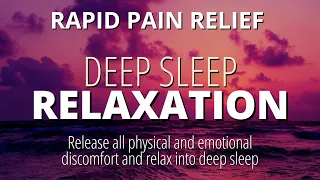 Sleep Hypnosis For Pain Relief [STRONG] and Full Body Healing | Black Screen