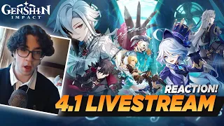 4.1 LIVESTREAM REACTION! HUGE PATCH INCOMING? (Genshin Impact)