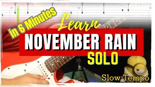 How to Play "November Rain" Solo on Guitar | Easy Tabs Lesson