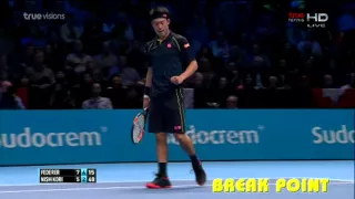 [HD] Federer vs Nishikori - ATP World Tour Finals on Nov 19th, 2015