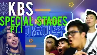 SM AND JYP SPECIAL STAGE Reactions! (KBS SONG FESTIVAL pt. 1)