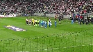 Hymn Cracovii przed meczem Cracovia Kraków - Wisła Kraków 01.05.2022