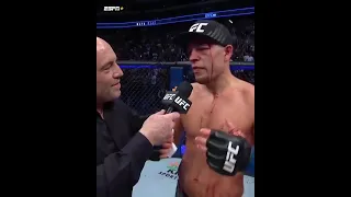 Nate diaz octagon interview after fight