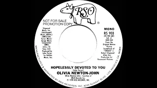 1978 Olivia Newton-John - Hopelessly Devoted To You (mono radio promo 45)