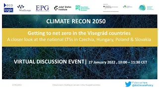 Getting to net zero in the Visegrád countries | Climate Recon 2050 | Webinar