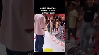 CHRIS BROWN at his daughter ROYALTY 8th Birthday party #shorts #youtubeshorts #trending #latest