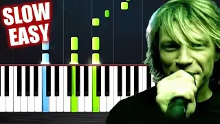 Bon Jovi - It's My Life - SLOW EASY Piano Tutorial by PlutaX