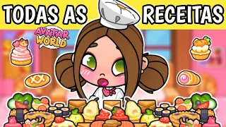 👩🏻‍🍳 DESCOBRI AS MELHORES RECEITAS DO AVATAR WORLD - Aninha Games #avatarworld #games #pazu