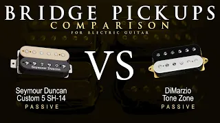 Seymour Duncan CUSTOM 5 SH-14 vs DiMarzio TONE ZONE - Bridge Guitar Pickup Comparison Tone Demo