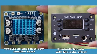 TPA3110 XH-A232 30W+30W amplifier board | Bluetooth Module with Mic echo effect