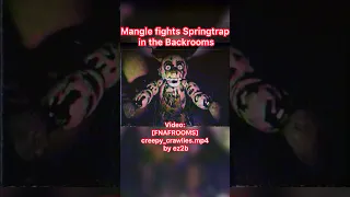 Mangle Fights Springtrap in THE FNAFROOMS