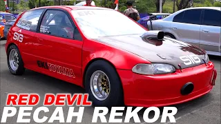 ESTILO "RED DEVIL" DARI LAMPUNG, SANG PEMEGANG REKOR BARU DRAG RACE