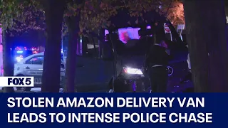 Stolen Amazon delivery van leads to intense police chase from DC to PG County