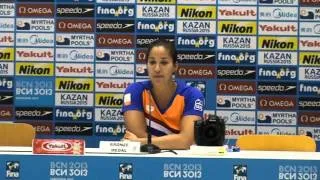 Ranomi Kromowidjojo press conference, 2013 world championships