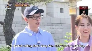 Yoo Jaesuk taking care of Solar ( Yongsun )
