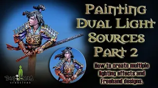 How to Paint Dual Light Sources in Oils: Part 2: Big Child Samurai Bust