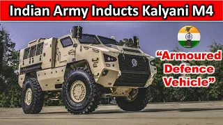 Indian Army inducts Kalyani M4 Armoured Defence Vehicle