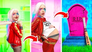 Birth To Death Of Harley Quinn In Real Life | Unbelievable Poor vs Rich Pregnancy Hacks by Ha Hack