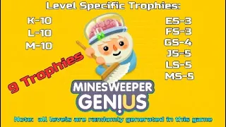 Minesweeper Genius 9 Level Specific Trophies